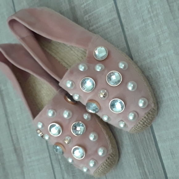 TORY BURCH..VELVET..JEWELED ESPADRILLES..10 - Picture 10 of 11